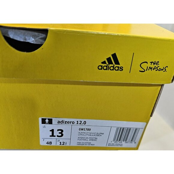 Adidas Men\'s Adizero 12.0 Simpsons Donut Football Cleats Size 13 main image 4